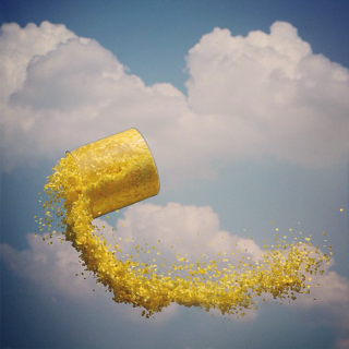 Illustration for article titled Fantastic high speed shots of liquids swirling through the air